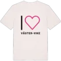 Jag älskar Väster-Vike t-shirt stort tryck