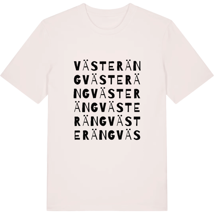 Västeräng ordlek t-shirt – t-shirt från PinShirt