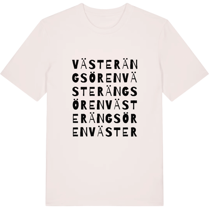 Västerängsören ordlek t-shirt – t-shirt från PinShirt
