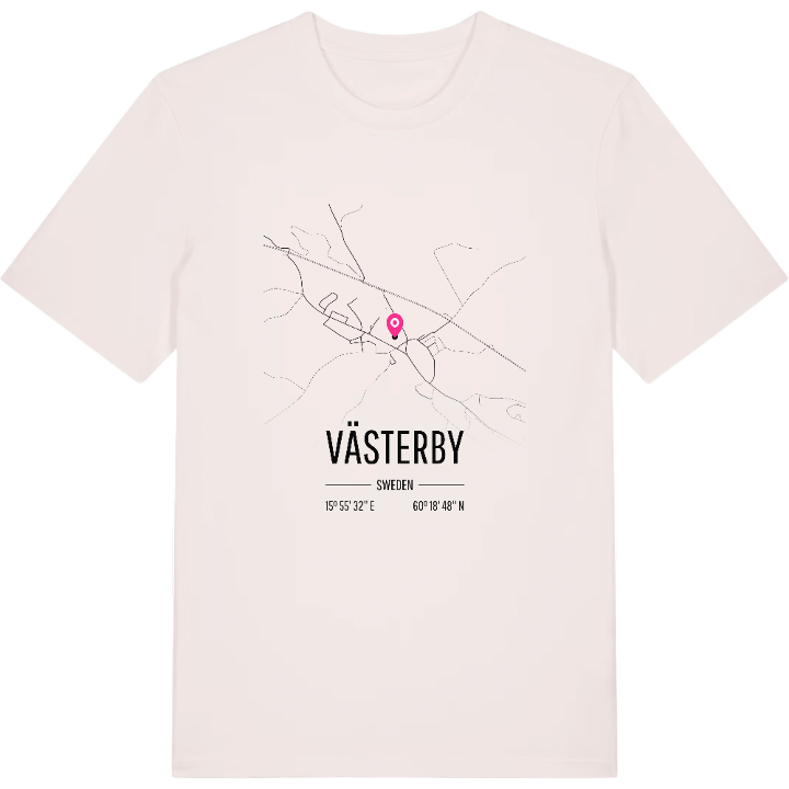 Västerby karta t-shirt – t-shirt från PinShirt