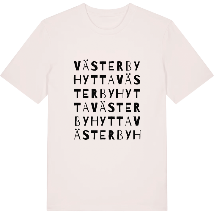 Västerbyhytta ordlek t-shirt – t-shirt från PinShirt
