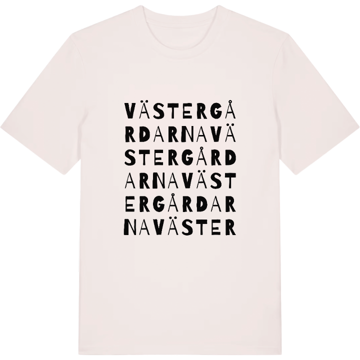 Västergårdarna ordlek t-shirt – t-shirt från PinShirt