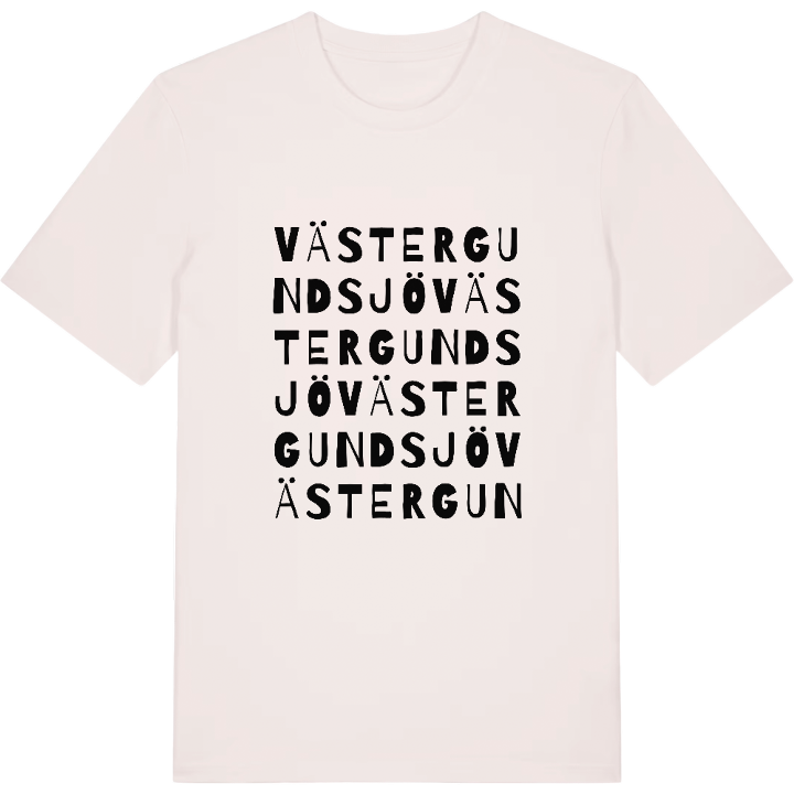 Västergundsjö ordlek t-shirt – t-shirt från PinShirt