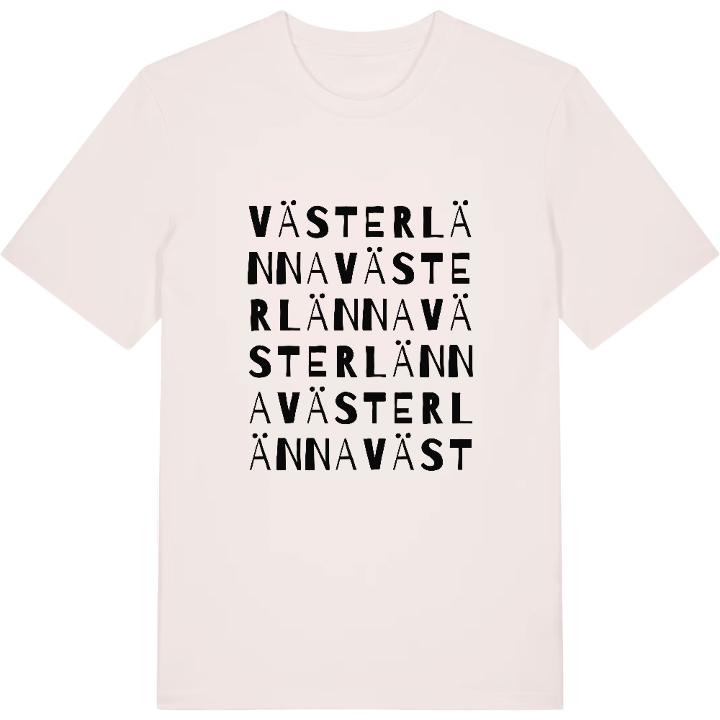 Västerlänna ordlek t-shirt – t-shirt från PinShirt