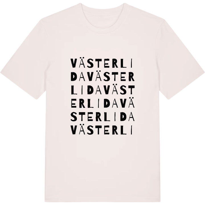 Västerlida ordlek t-shirt – t-shirt från PinShirt