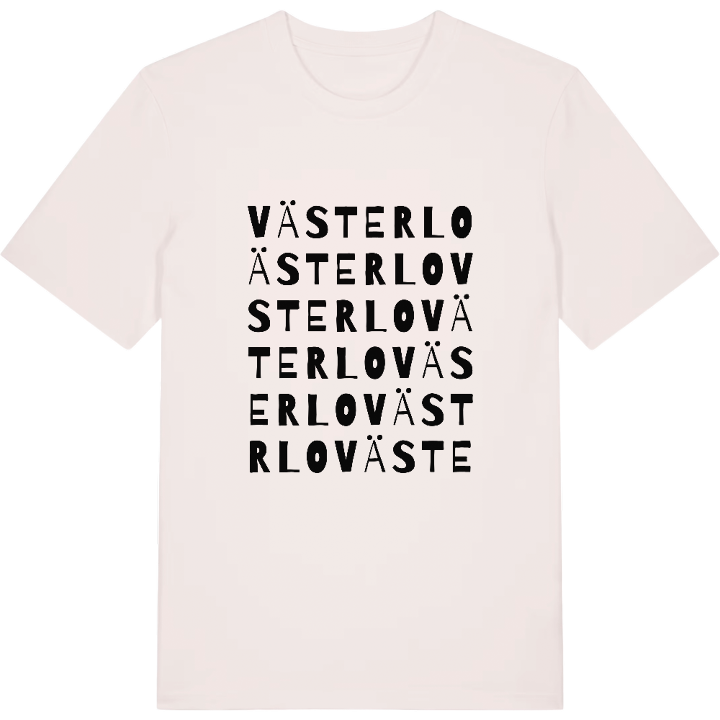 Västerlo ordlek t-shirt – t-shirt från PinShirt