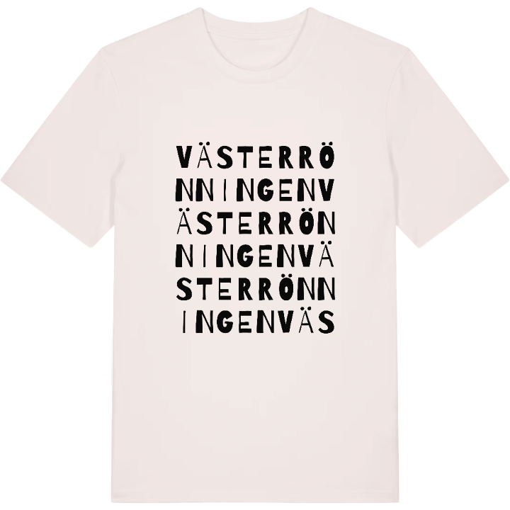 Västerrönningen ordlek t-shirt – t-shirt från PinShirt