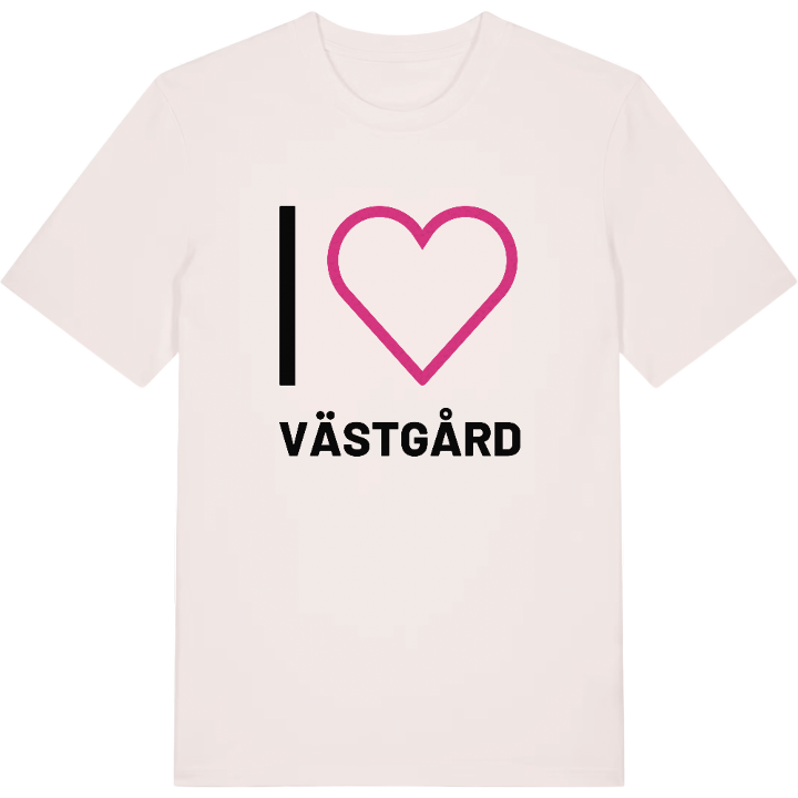 Jag älskar Västgård t-shirt stort tryck – t-shirt från PinShirt