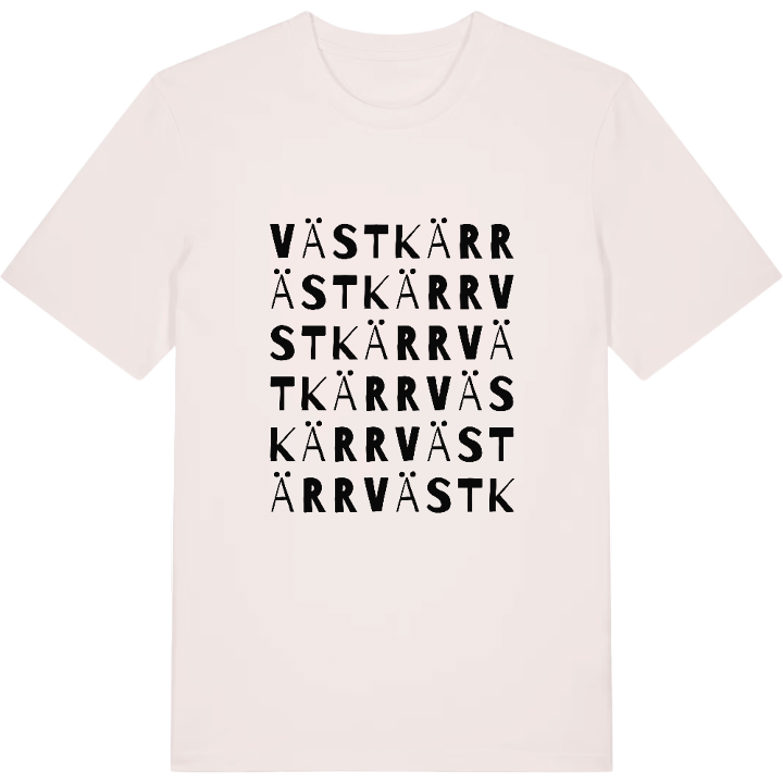 Västkärr ordlek t-shirt – t-shirt från PinShirt