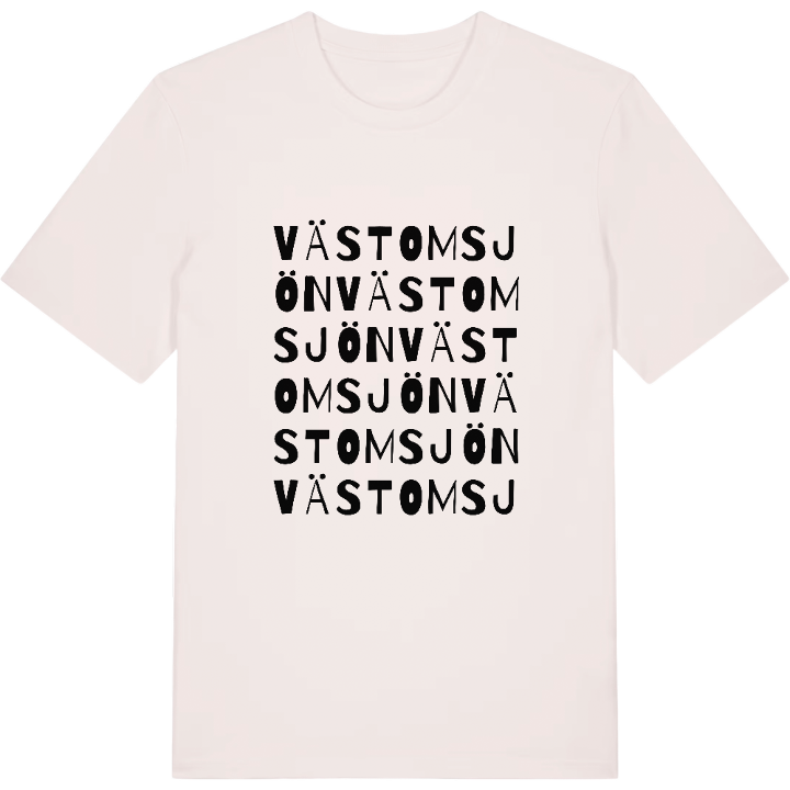 Västomsjön ordlek t-shirt – t-shirt från PinShirt