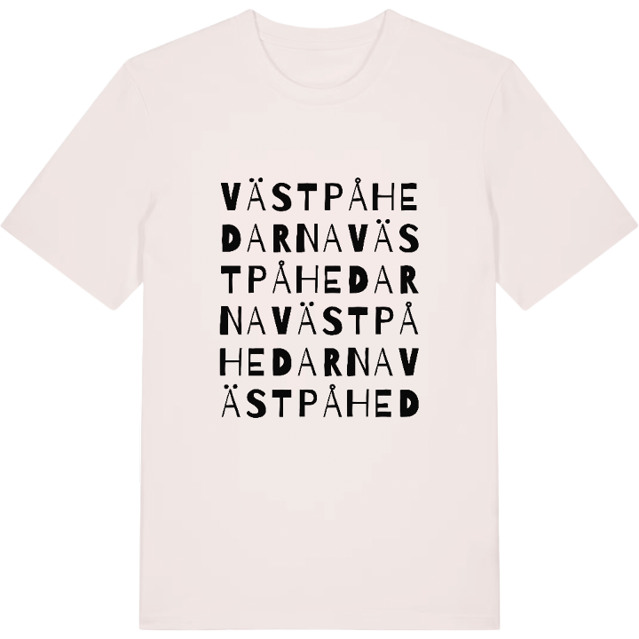 Västpåhedarna ordlek t-shirt – t-shirt från PinShirt