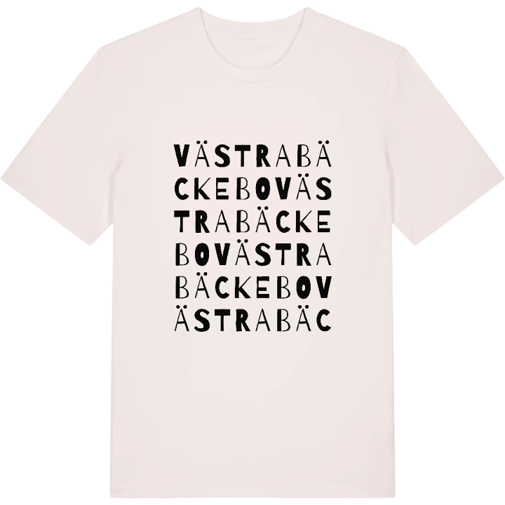 Västra Bäckebo ordlek t-shirt – t-shirt från PinShirt