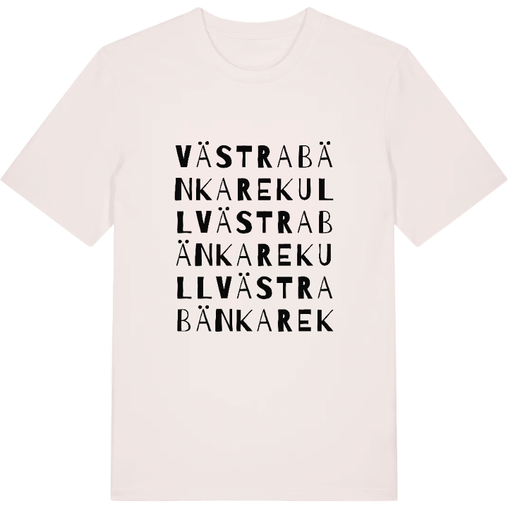 Västra Bänkarekull ordlek t-shirt – t-shirt från PinShirt