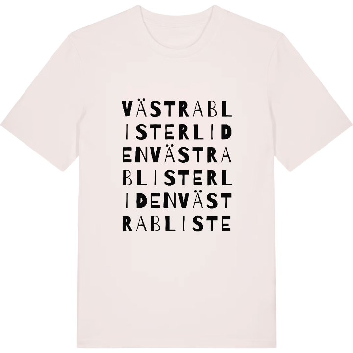 Västra Blisterliden ordlek t-shirt – t-shirt från PinShirt