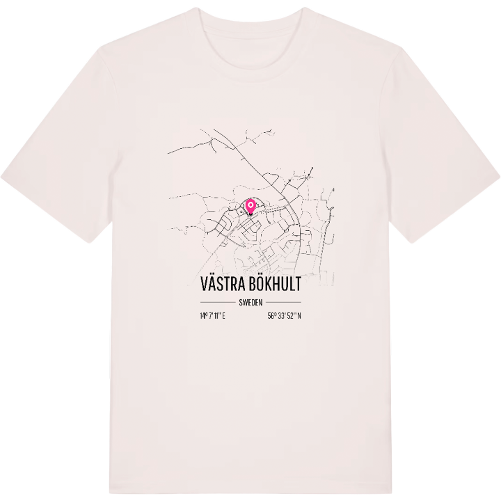 Västra Bökhult karta t-shirt – t-shirt från PinShirt