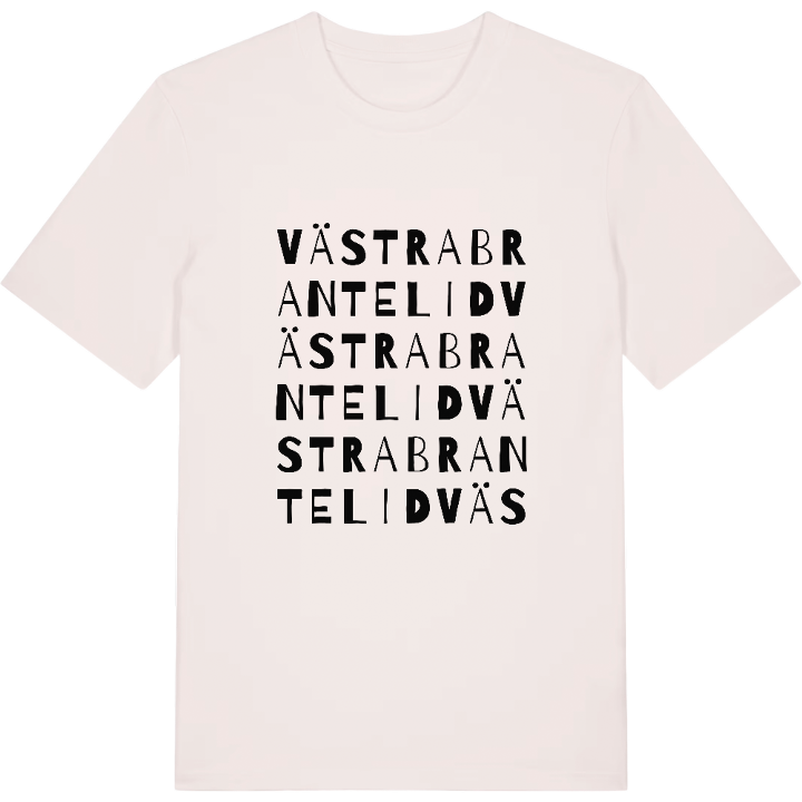Västra Brantelid ordlek t-shirt – t-shirt från PinShirt