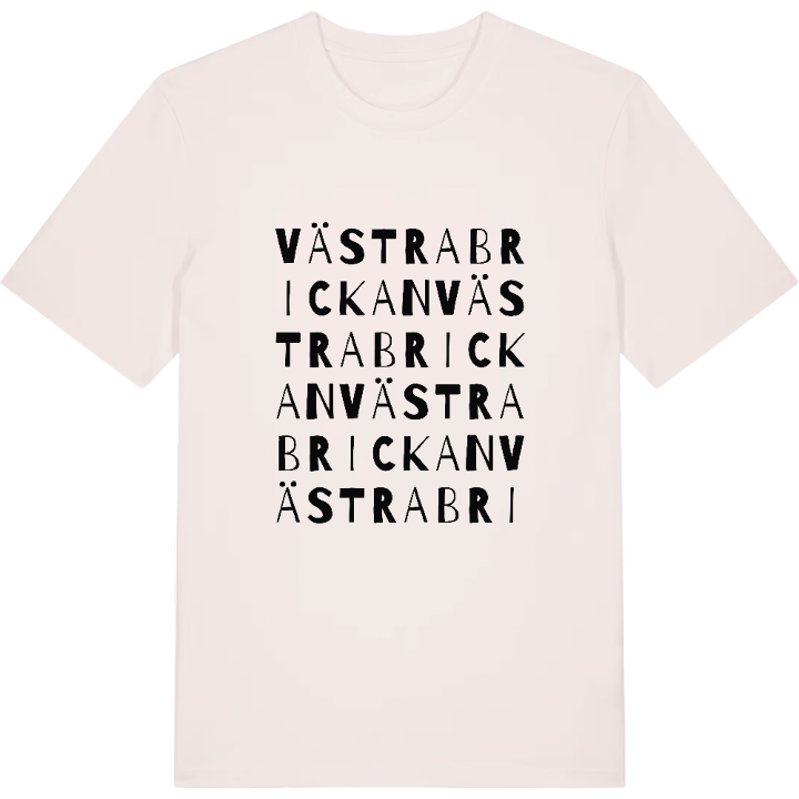 Västra brickan ordlek t-shirt – t-shirt från PinShirt