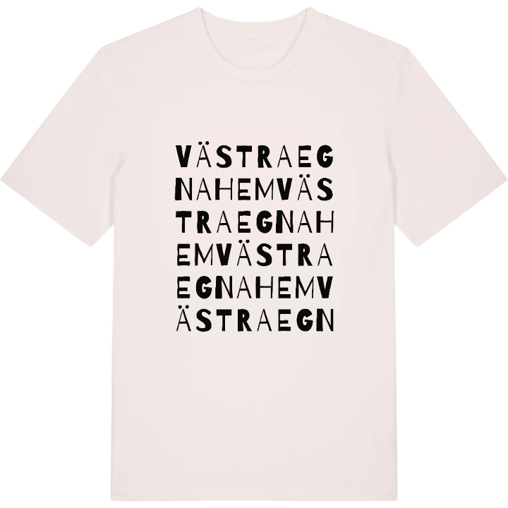 Västra Egnahem ordlek t-shirt – t-shirt från PinShirt