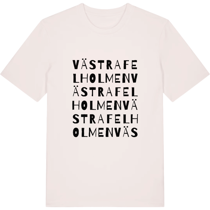 Västra Felholmen ordlek t-shirt – t-shirt från PinShirt