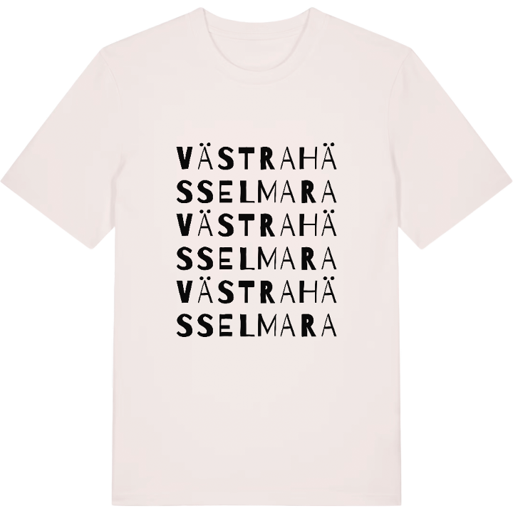 Västra Hässelmara ordlek t-shirt – t-shirt från PinShirt