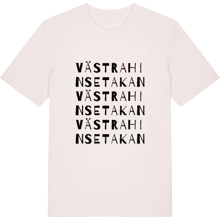 Västra Hinsetakan ordlek t-shirt – t-shirt från PinShirt