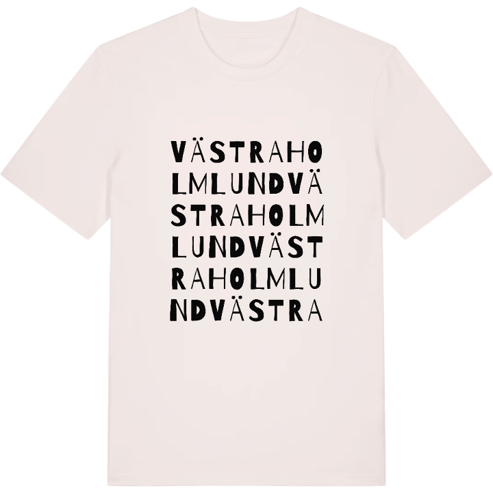 Västra Holmlund ordlek t-shirt – t-shirt från PinShirt