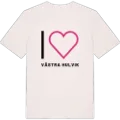 Jag älskar Västra Hulvik t-shirt stort tryck