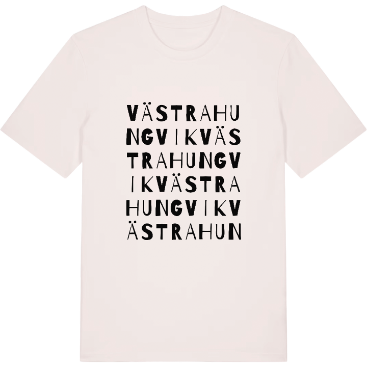 Västra Hungvik ordlek t-shirt – t-shirt från PinShirt