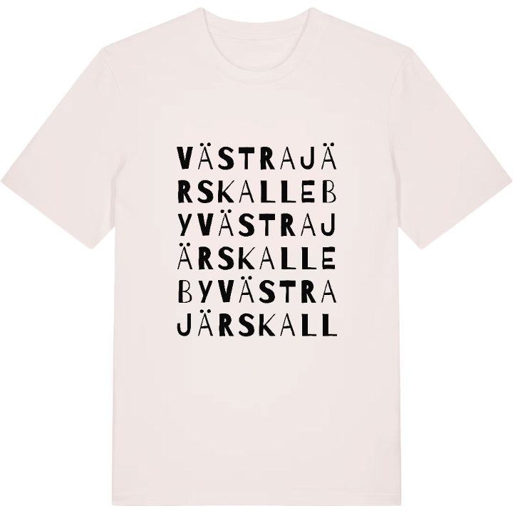 Västra Järskalleby ordlek t-shirt – t-shirt från PinShirt