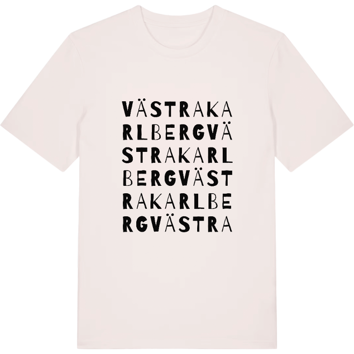 Västra Karlberg ordlek t-shirt – t-shirt från PinShirt