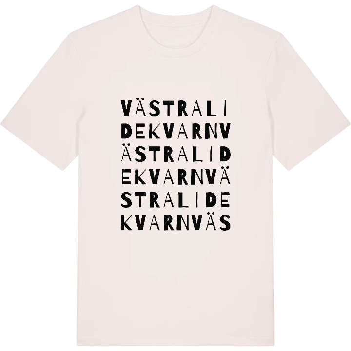 Västra Lidekvarn ordlek t-shirt – t-shirt från PinShirt
