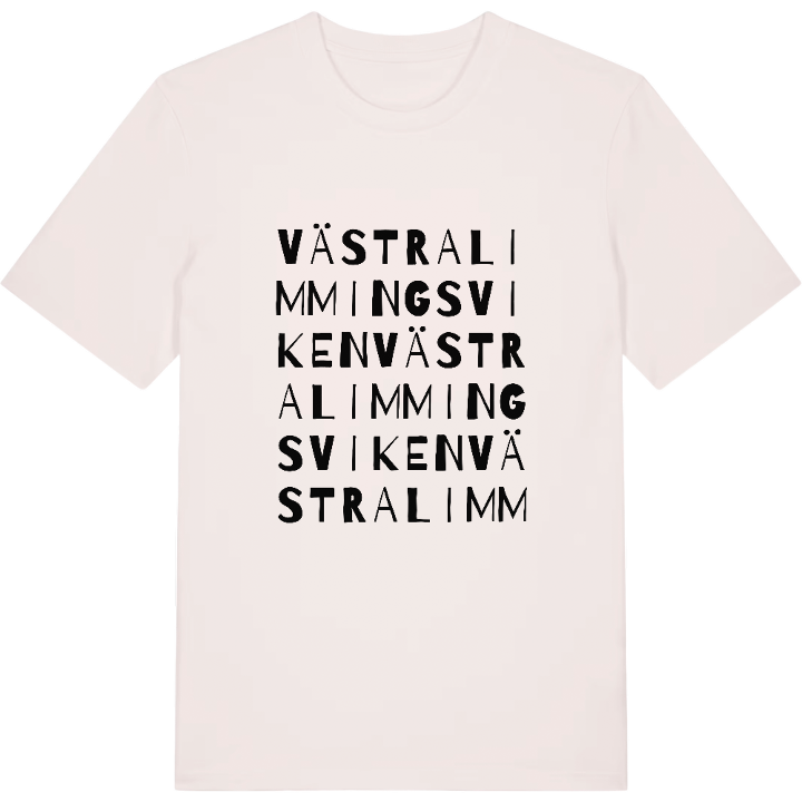 Västra Limmingsviken ordlek t-shirt – t-shirt från PinShirt