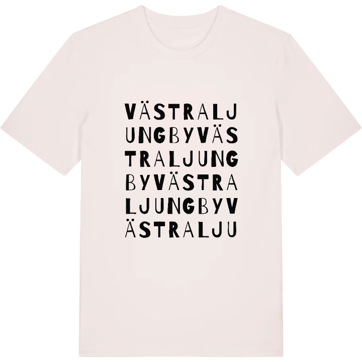 Västra Ljungby ordlek t-shirt – t-shirt från PinShirt