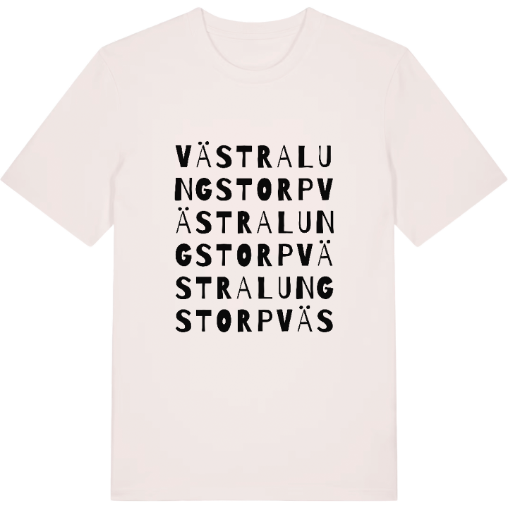 Västra Lungstorp ordlek t-shirt – t-shirt från PinShirt