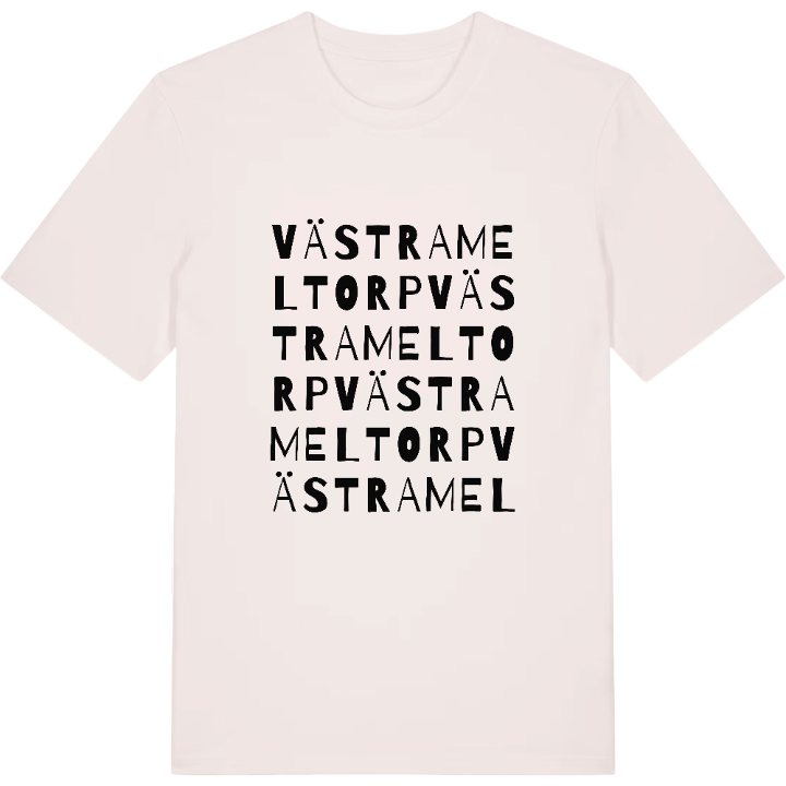 Västra Meltorp ordlek t-shirt – t-shirt från PinShirt