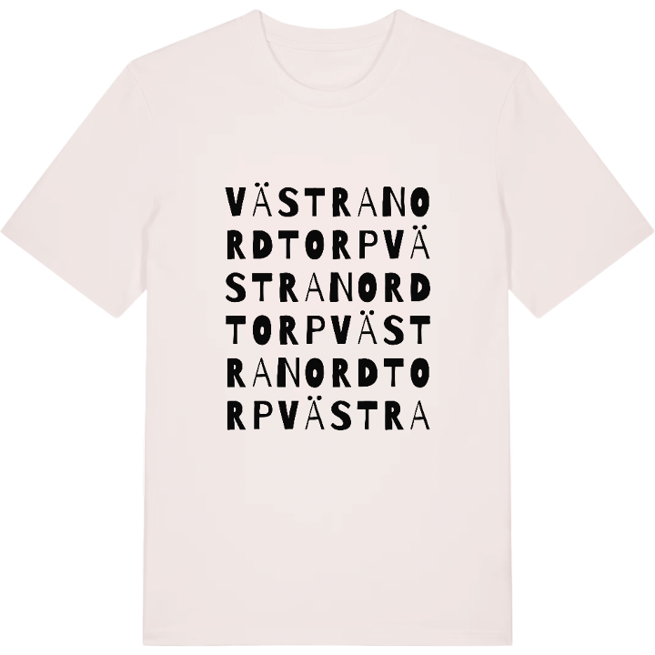 Västra Nordtorp ordlek t-shirt – t-shirt från PinShirt