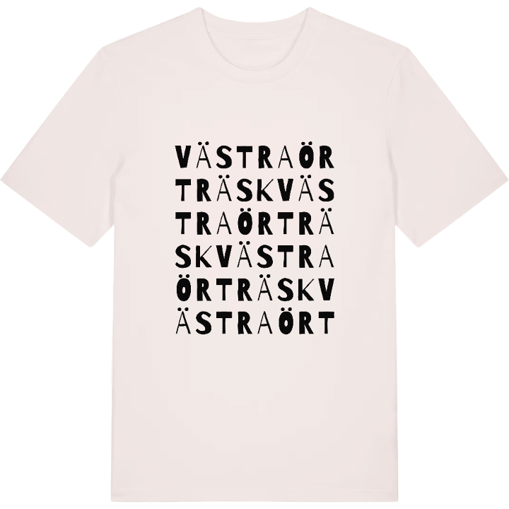 Västra Örträsk ordlek t-shirt – t-shirt från PinShirt