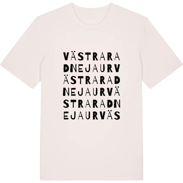 Västra Radnejaur ordlek t-shirt – t-shirt från PinShirt