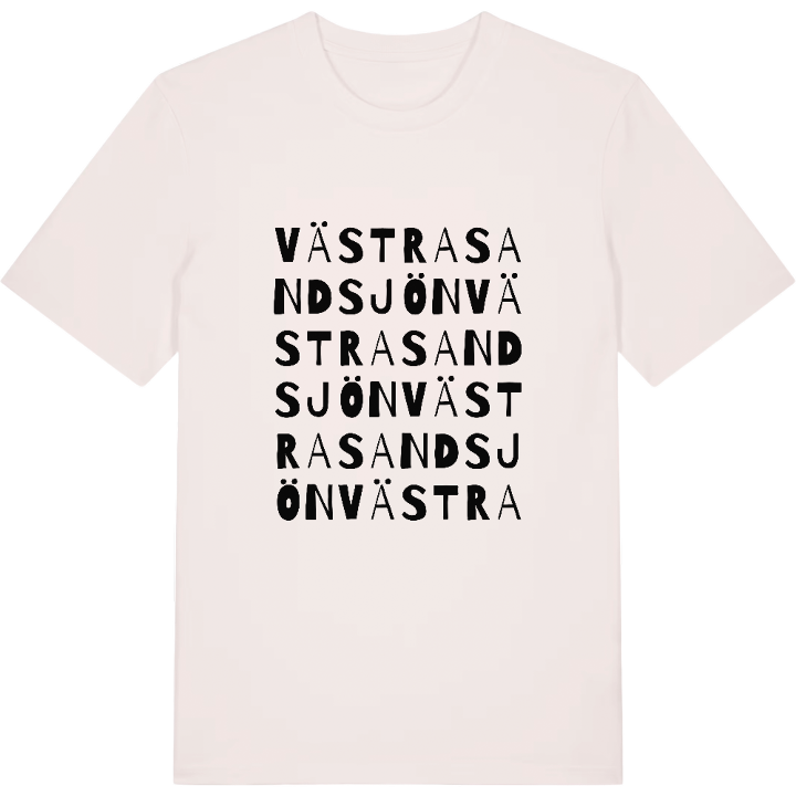 Västra Sandsjön ordlek t-shirt – t-shirt från PinShirt