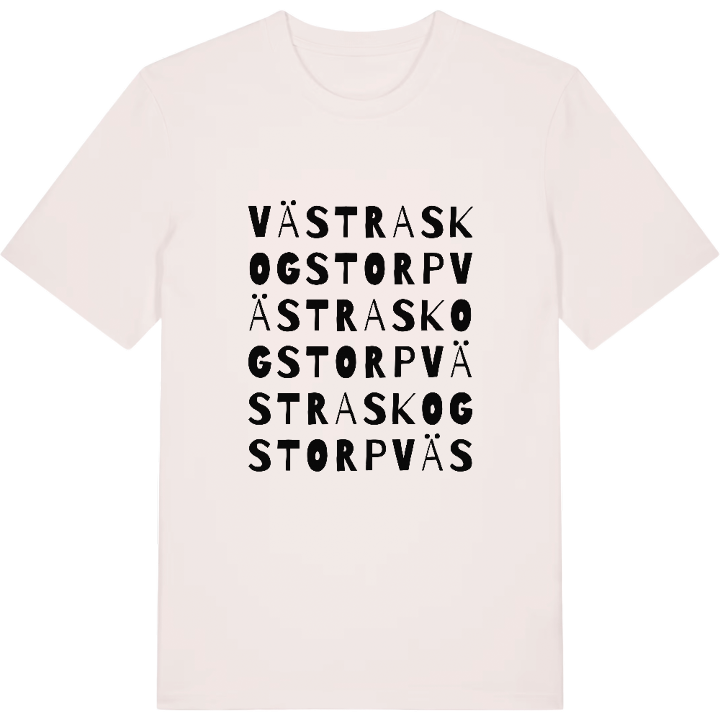 Västra Skogstorp ordlek t-shirt – t-shirt från PinShirt