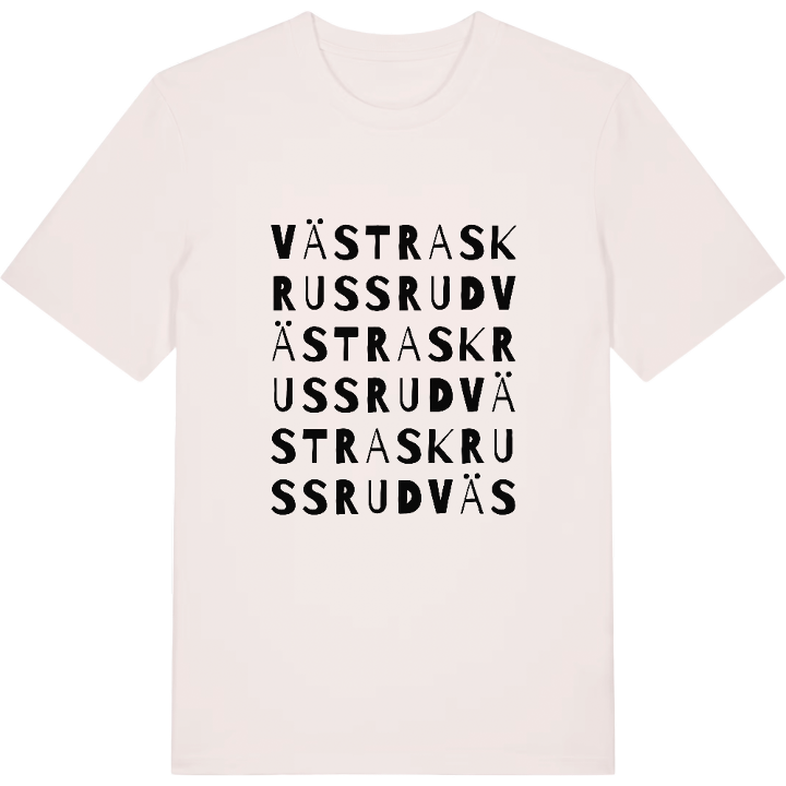 Västra Skrussrud ordlek t-shirt – t-shirt från PinShirt