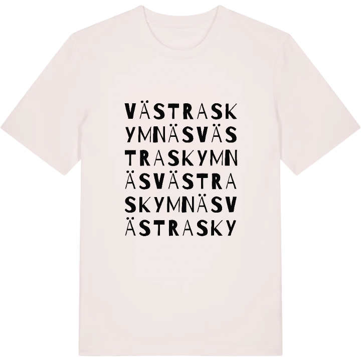 Västra Skymnäs ordlek t-shirt – t-shirt från PinShirt