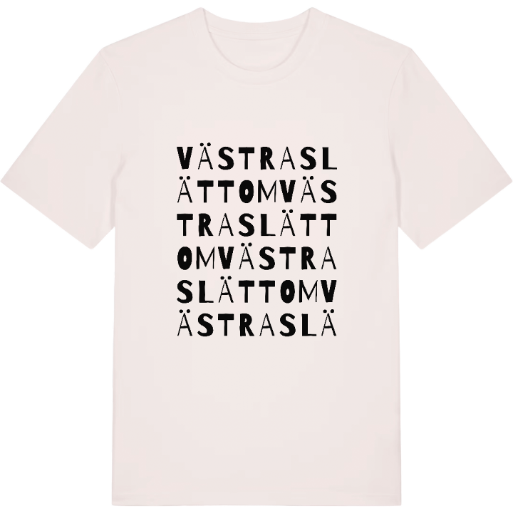 Västra Slättom ordlek t-shirt – t-shirt från PinShirt