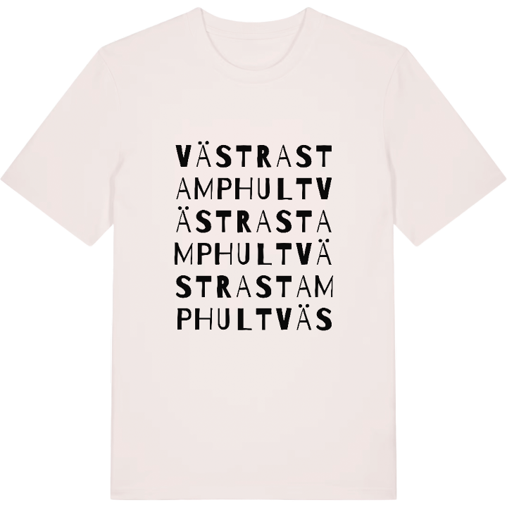 Västra Stamphult ordlek t-shirt – t-shirt från PinShirt