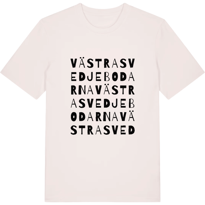 Västra Svedjebodarna ordlek t-shirt – t-shirt från PinShirt