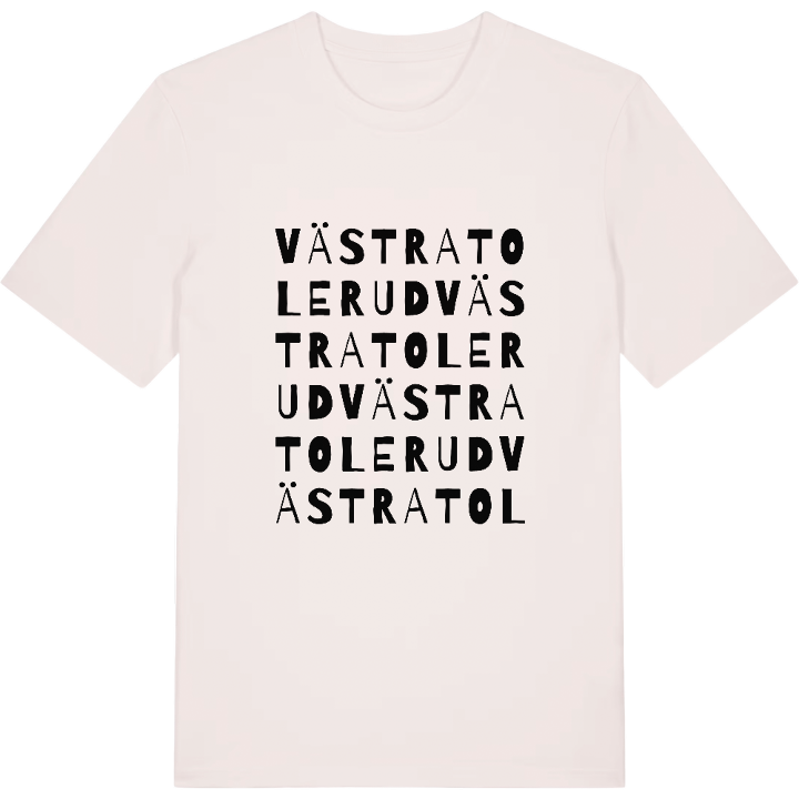 Västra Tolerud ordlek t-shirt – t-shirt från PinShirt