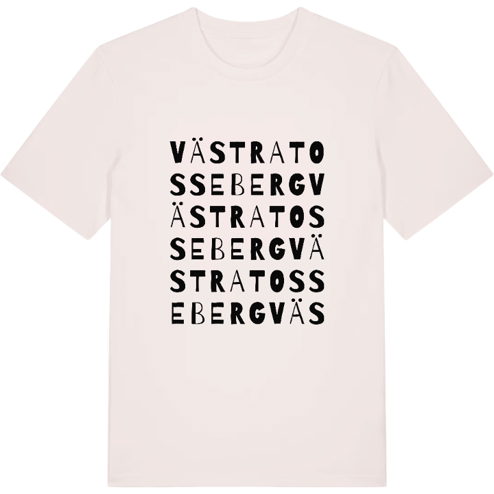 Västra Tosseberg ordlek t-shirt – t-shirt från PinShirt