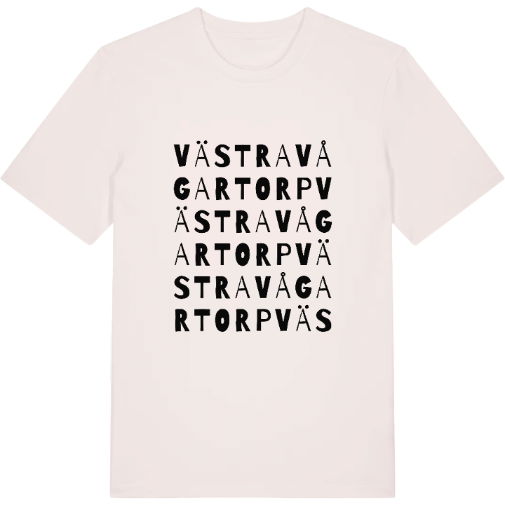 Västra Vågartorp ordlek t-shirt – t-shirt från PinShirt