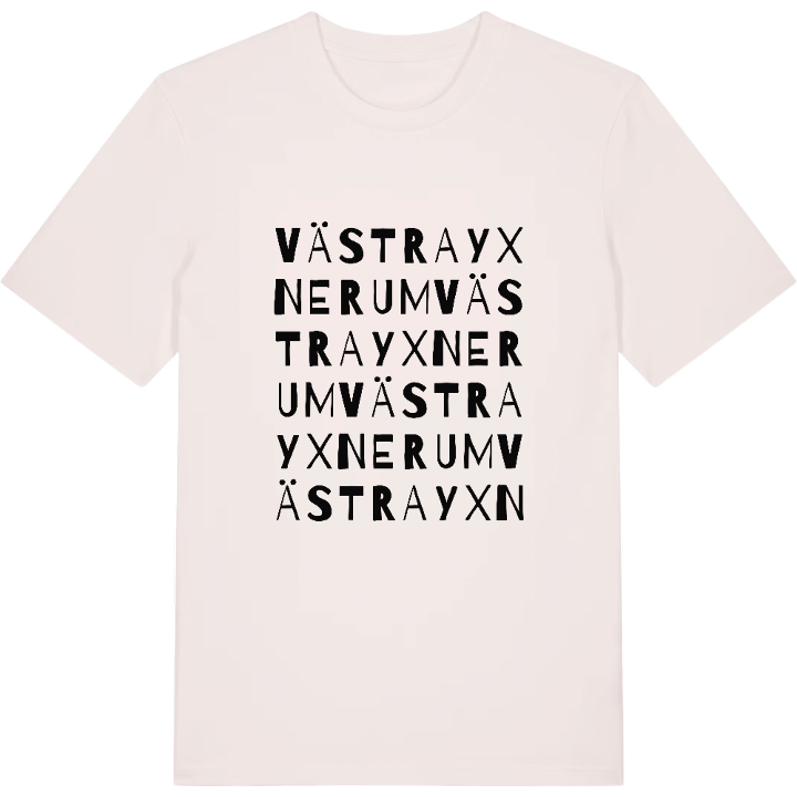 Västra Yxnerum ordlek t-shirt – t-shirt från PinShirt