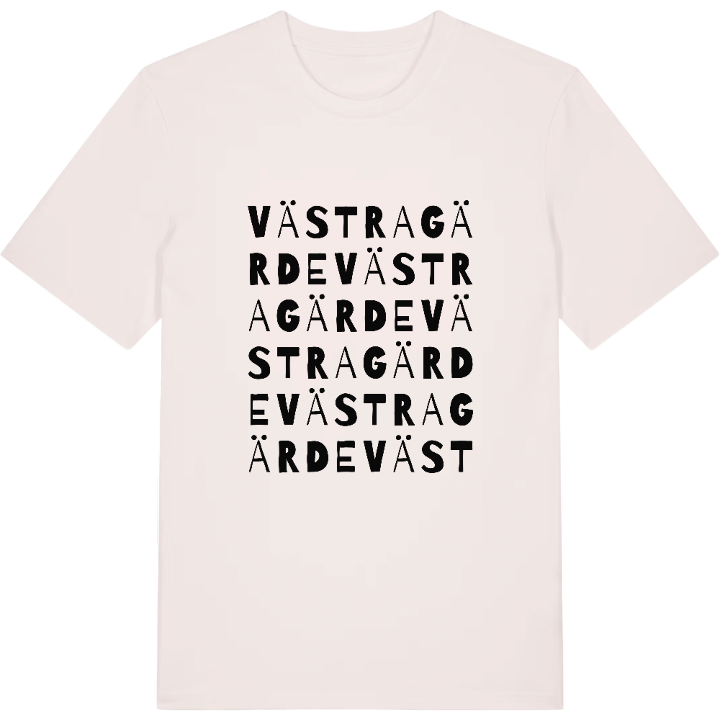 Västragärde ordlek t-shirt – t-shirt från PinShirt